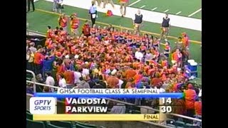 2001 GHSA State Football SemiFinals Parkview vs Valdosta [upl. by Ordnassela]