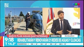 Nuevo plan de obras de Aguas Santafesinas ► Telefe Rosario [upl. by Eniamzaj768]