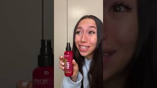 Straightener Tutorial using the Revlon Hair Tools straightener and revlon 10 in 1 spray✨ shorts [upl. by Melvyn]