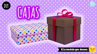 Como hacer una caja de regalo 🎁  Hazlas a la medida que desees Partypop DIY🎉 [upl. by Hannej]