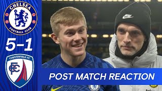 Lewis Hall and Tuchel React to Strong Win  Chelsea 51 Chesterfield  FA Cup  Post Match Reaction [upl. by Hayton830]