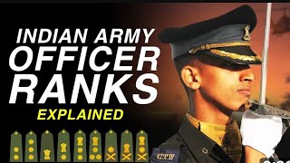 Officer Ranks In Indian Army  Indian Army Ranks Insignia And Hierarchy ExplainedHindiarmyviral [upl. by Deeann982]