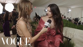 Rosalía on Her Traditional Spanish Met Look  Met Gala 2021 With Emma Chamberlain  Vogue [upl. by Amelie333]