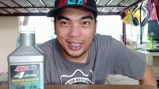 AMSOIL 10W40 4T Synthetic Scooter Oil  Unboxing Review amp Performance  Tagalog Motovlog [upl. by Natie151]