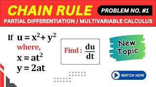 CHAIN RULE OF PARTIAL DIFFERENTIATION SOLVED PROBLEM 1  MULTIVARIABLE CALCULUS TIKLESACADEMY [upl. by Veradia]