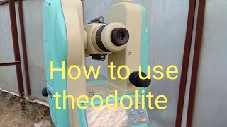 How to use theodolite in hindi [upl. by Victorie]