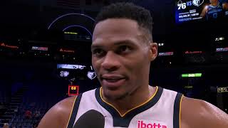 Russell Westbrook talks 200 Career TripleDoubles 🔥 Interview [upl. by Mack]