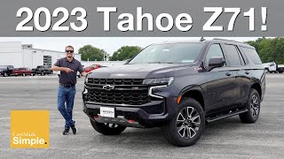 2023 Chevy Tahoe Z71  The Off Road Capable Large SUV [upl. by Namlak]