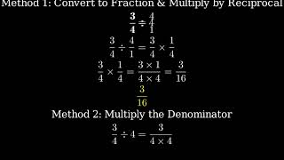 34 divided by 4 ThreeFourths Divided by Four [upl. by Dett]