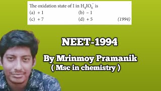 The oxidation State of I in H4IO6 isNEET pyq [upl. by Con624]