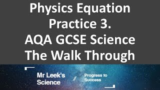 Units and equations 3 walkthrough AQA Physics [upl. by Hpeseoj]