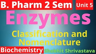 Nomenclature and IUB Classification of EnzymeBiochemistryUnit 5EnzymesB Pharm2 SemAs per PCI [upl. by Ellehcan]