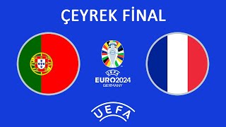 PES 2017  UEFA EURO 2024  ÇEYREK FİNAL  Portekiz 🇵🇹🆚🇫🇷 Fransa  euro2024 [upl. by Wagshul]