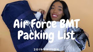 AIR FORCE BMT PACKING LIST [upl. by Grous]