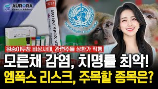 경제이슈 모른채 감염된다 치명률 최악 변종 엠폭스 WHO 원숭이두창 비상사태 선언엠폭스 리스크에 주목해볼 종목은ㅣ위하난 아나운서 [upl. by Darken]