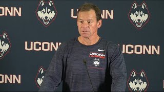 UConn Football Coach Jim Mora speaks ahead of NC State game  Full Interview [upl. by Ulland]