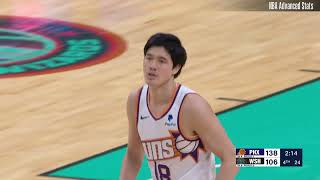 Yuta Watanabe 7 pts 2 stl vs Washington Wizards  20240204 [upl. by Dallman]