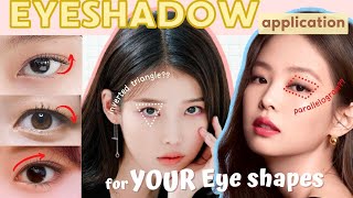 Beginners Guide  EYESHADOW Application for Different EYE SHAPES  Best eye makeup for your eyes [upl. by Pedroza390]