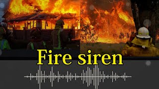 208 Fire siren  sound effect [upl. by Risteau]