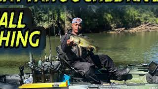 Fall Chattahoochee River Kayak Bass Fishing [upl. by Carrelli783]