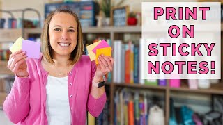 How to Print on Sticky Notes [upl. by Engleman]