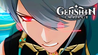 Alhaitham Goes Rampage Cutscene JPENG  Genshin Impact 32 Archon Quest [upl. by Marcile577]