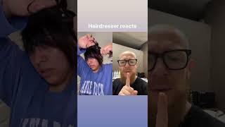 Hairdresser reacts to a DIY Fringe cutting [upl. by Ynoep]