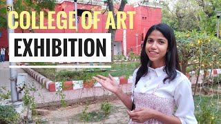 First day of Exhibition  College of Art Delhi✨ [upl. by Yrram760]