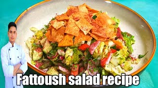 Fattoush salad recipe Fattoush salad Arabicfattoush salad dressing [upl. by Goer]