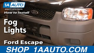 How to Replace Fog Light 0104 Ford Escape [upl. by Ferdie]