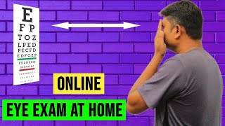 Online eye test  eye vision test online at home  Om Talk [upl. by Githens]