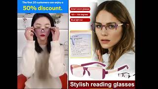 Ultraclear adjustable focus reading glasses bringing you a crystalclear world [upl. by Halyhs]