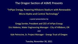 InPipe Energy Powering Hillsboro Stadium with Renewable MicroHydro and Control Technology [upl. by Armond]