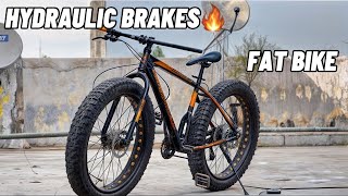 Hydraulic Brakes for Fat bike ⚡️Fat bike modification started🔥 [upl. by Aisenat409]