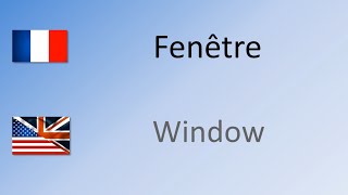 How to say  pronounce Window in French  Fenêtre [upl. by Gnurt172]