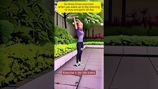 Do these three exercises when you wake up in the morning to stay energetic all dayathome yoga [upl. by Kamerman901]