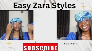 HOW TO Tie These Two Zara Head Tie With Ankara Fabric viralvideo trending trend tutorial gele [upl. by Eilitan]