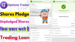 How To Pledge Shares And Unpledged Shares In Dhan Options Trader App  Options Trader App Dhan [upl. by Amada]