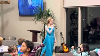 For the first time forever Frozen movie song live at USA 🇺🇸 [upl. by Idnerb]