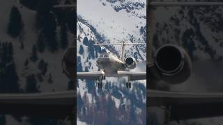 Gulfstream G450 landing at Samedan Airport [upl. by Gershon759]