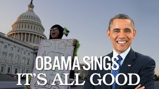 Barack and Michelle Obama Singing Its All Good by NeYo and Cher Lloyd [upl. by Bland]