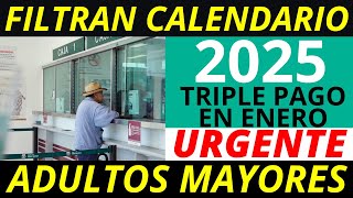 💥¡NO LO VAN A CREER❗️ SE FILTRA EL CALENDARIO DE PAGO PENSIÓN 2025 ¡TRIPLE PAGO EN ENERO [upl. by Melissa]