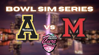 Bowl Sim Series  Appalachian State vs Miami OH  Cure Bowl [upl. by Kellina]