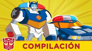 Transformers en español  Recopilación 5  1 HORA  Rescue Bots T2  Episodios Completos [upl. by Natlus]