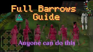 OSRS  Full Barrows Guide [upl. by Aitnahc]