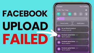 How To Fix Facebook Upload Failed Tap For Options [upl. by Zedekiah]