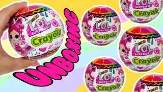 LOL Surprise CRAYOLA Dolls Unboxing [upl. by Moina]