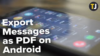 How to Export Text Messages From Android as a PDF [upl. by Ainirtak]