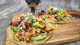 Awesome BBQ Chicken Tostadas [upl. by Einnij281]