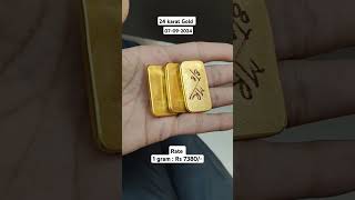 Pure gold Rate today 24karat gold rate [upl. by Frodine979]